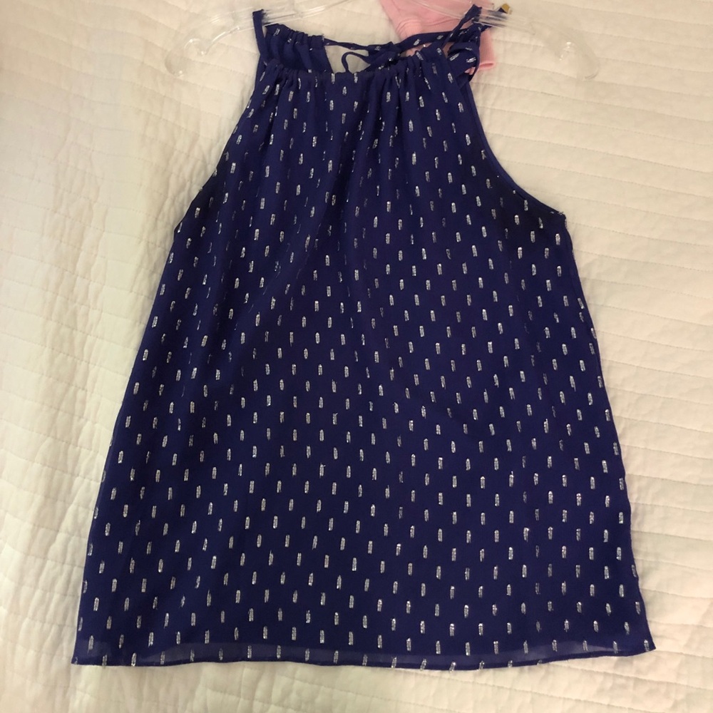 Lilly Pulitzer high neck silk tank size XS